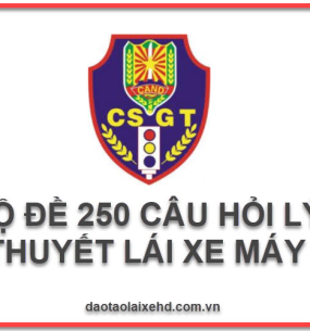Bộ 250 câu hỏi thi mô tô 